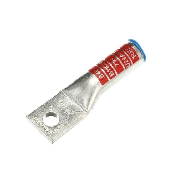 ATL250-12 Color-Keyed 1-Hole Compression Lug, 250 kcmil Aluminum/Copper Conductor, 1/2 in Stud, Aluminum