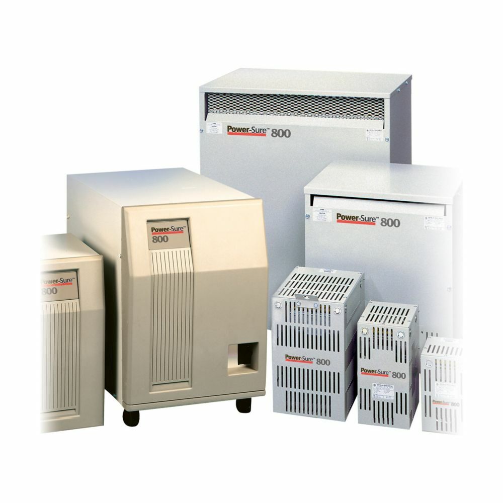 T800P-02000 PowerSure Transformer Power Conditioner, 120/208/240/480 V AC Input, 120/208/240 VAC Output, 1 Phase, Steel