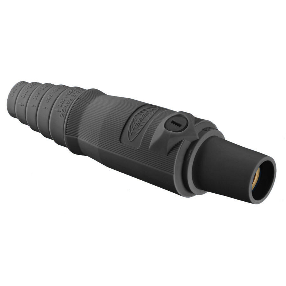 HBL300FBK 16 Series 1-Pole Female Heavy Duty Industrial Grade Standard Single Pole Plug, 300 A, 4 to 2/0 AWG Wire, Pressure Screw Terminal Connection, 3R/4X/12 NEMA Rating