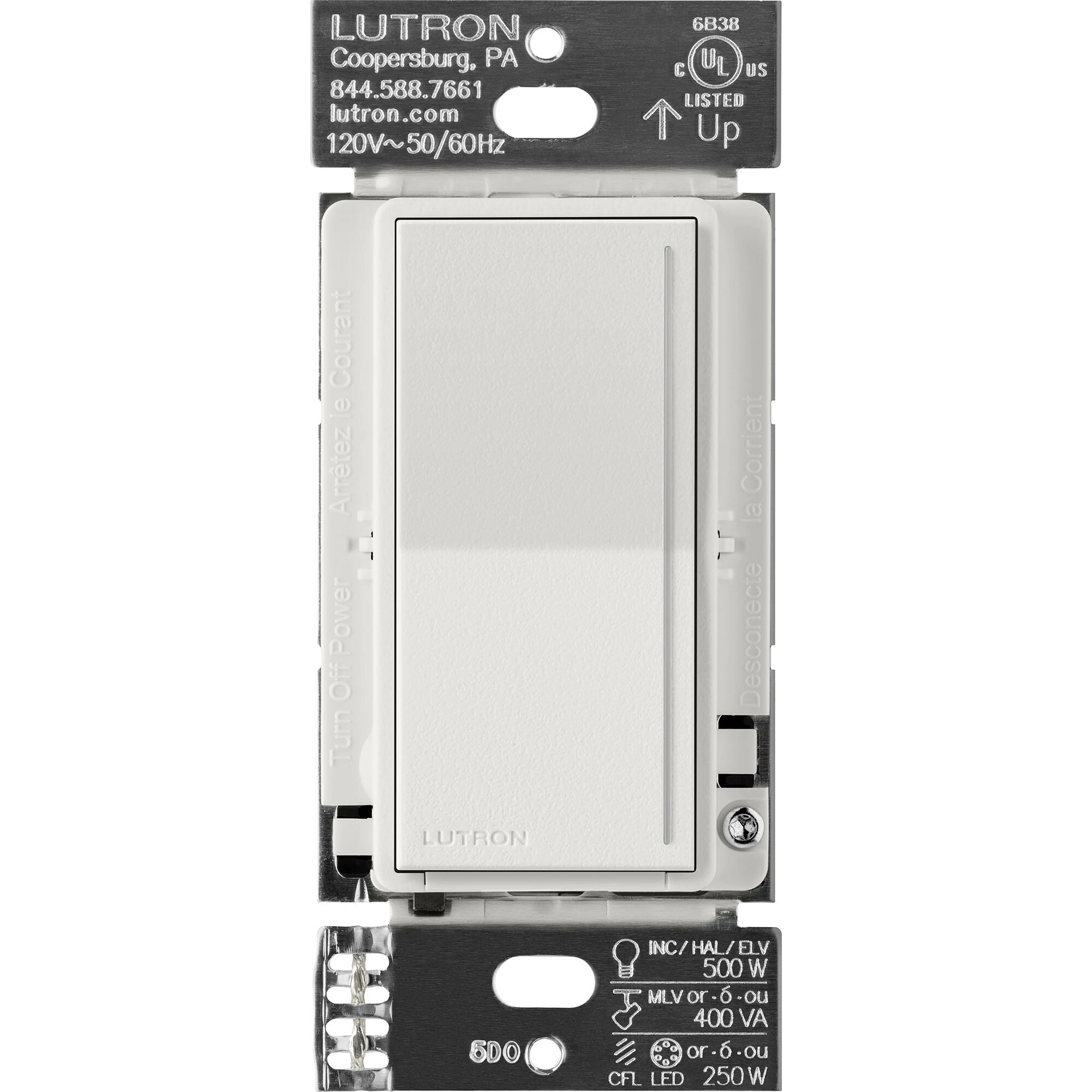 ST-PRO-N-LG Sunnata PRO LED+ Touch Dimmer, Phase Selectable, LED/MLV/ELV, 1 Pole/Multi-Location, Neutral Required, Lunar Gray
