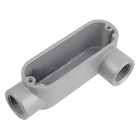 3-1/2 inch Threaded Die Cast Aluminum Conduit Body-Left Side Opening. For Use with Rigid/IMC Conduit.