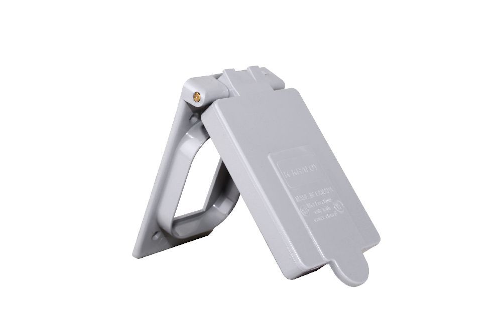 078902 Weatherproof Cover, 4.9 in L x 2.85 in W x 0.63 in D, Ground Fault Receptacle Cover, PVC