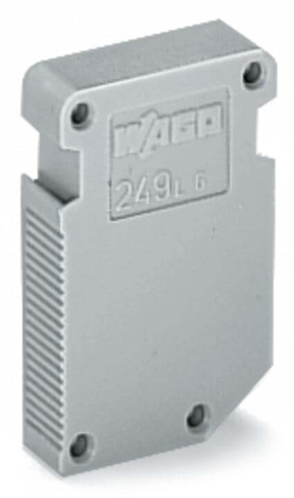 249-146 L-Type Modular, For Use With Bridging Commoned Terminal Blocks, 0.119 MJ Fire Load, Polyamide, Gray