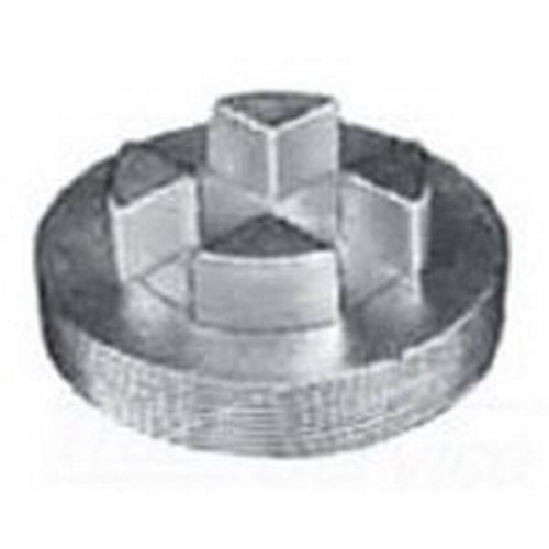 PLG500B Unilets Bar Head Dust-Ignitionproof Close-Up Explosionproof Plug, 5 in, For Use With IMC/Threaded Rigid Metallic Conduit, Cast Iron, Zinc Electroplated