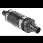 PVC Coated Expansion/Deflection Coupling, Hub Size 1-1/2 Inch/41 Metric, Dimensions A: 7-1/4 Inch B: 4-1/2 Inch, Gray