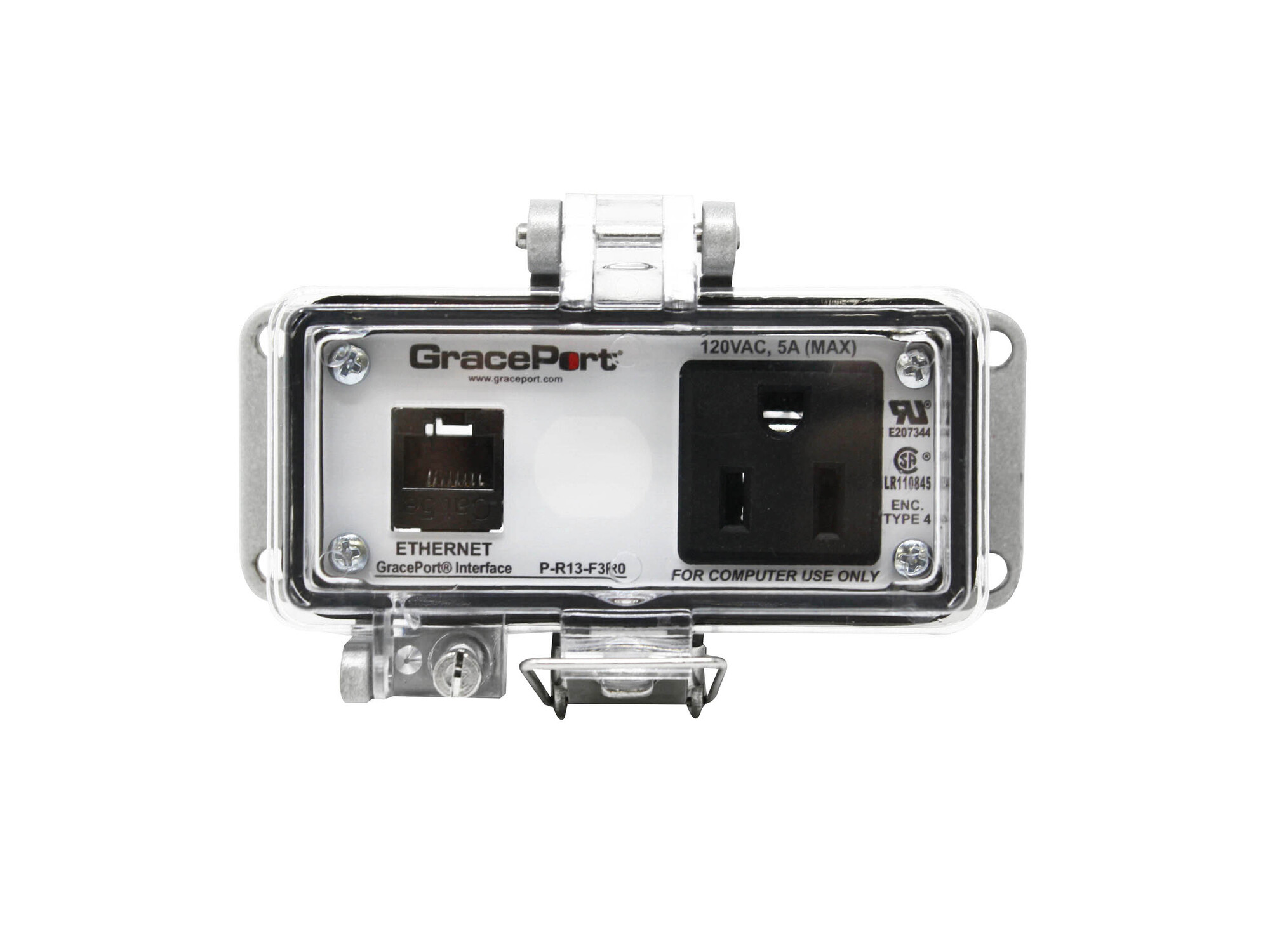 P-R13-F3R0 Bulkhead Panel Interface Connector, Aluminum Housing