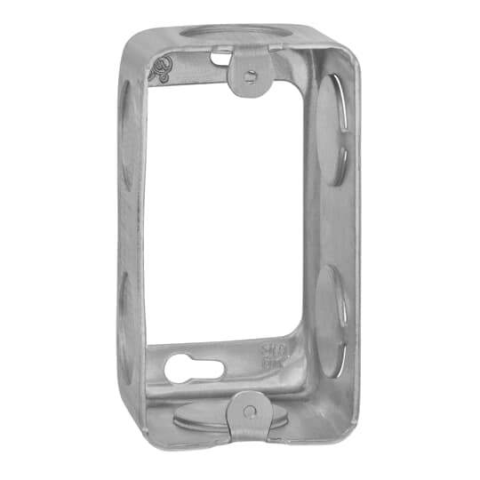 59361-3/4 Steel City Drawn Style Utility Box Extension Ring, 1 Gangs, 4 in L x 2-1/8 in W x 1-7/8 in D, Steel