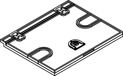 CCBB Series Convention Center Ball Carpet Cover Assembly; Cast Aluminum