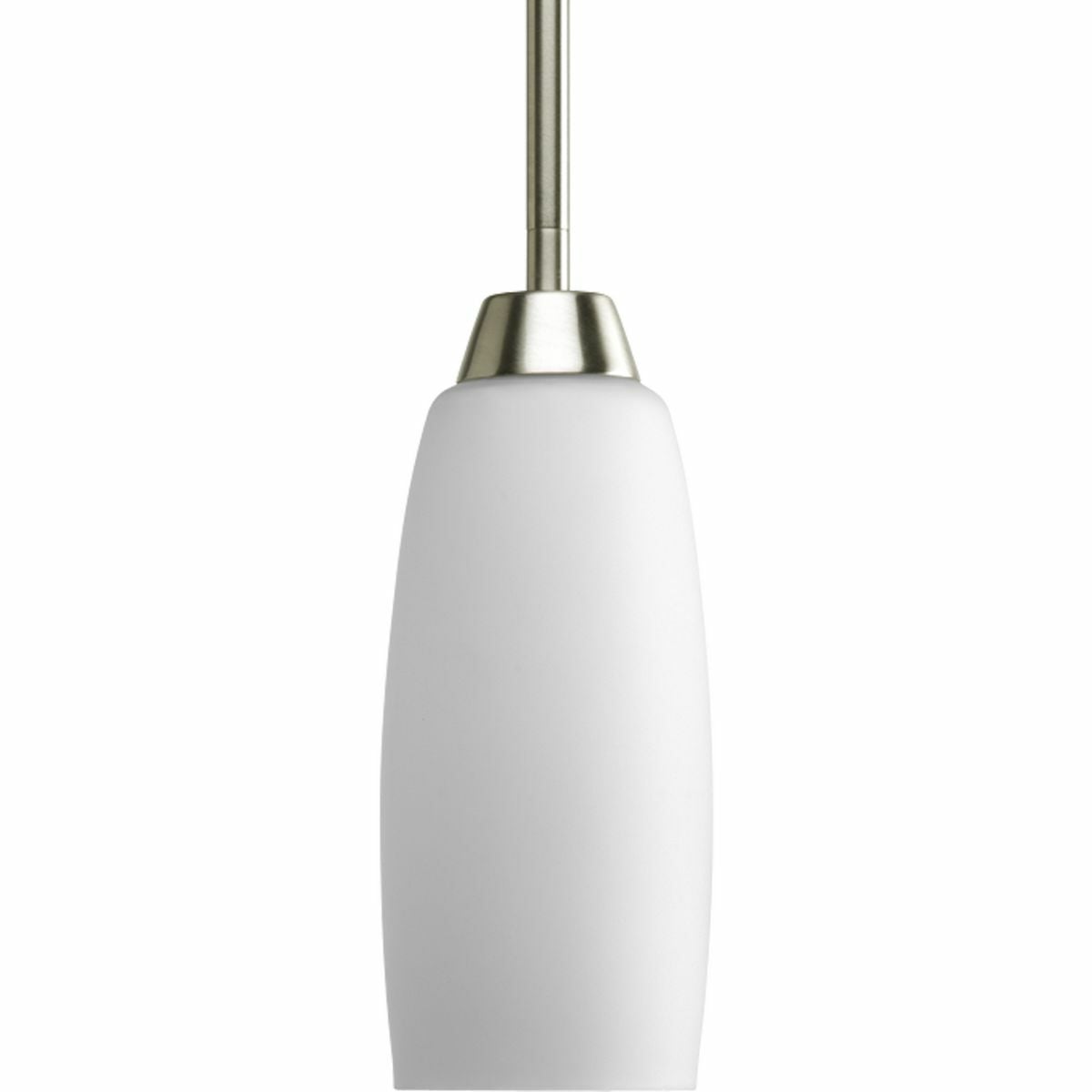 P5167-09 Wisten Mini Pendant, (1) A19 Lamp, 100 W Fixture, 120 V AC, Brushed Nickel Plated/Gray Housing