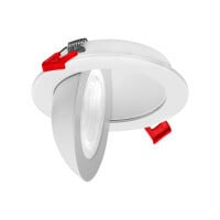 4-inch White Canless Floating Gimbal 3000K LED Recessed Downlight