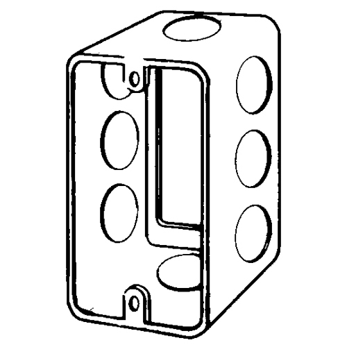 4SSLE-1/2 Handy Box Extension Ring, 1 Gang, 1-1/2 in D, Steel