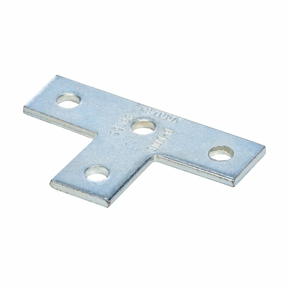 B6133ZN Tee Plate Flat Fitting, 1.87 in L x 1.62 in W, Steel