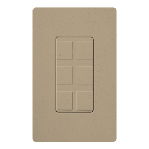 SC-6PF-MS Satin Colors 6-Port Designer Field Customizable Multi-Port Frame, (6) Ports, Plastic, Mochastone, For Use With Faceplate