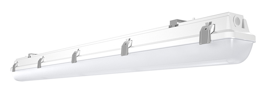 SEAL4-25/D10 Washdown Fixture, 26 W Fixture, 120/208/240/277 VAC, White Housing