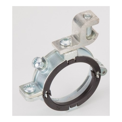 Split Bushing, Insulated, Grounding, Zinc Plated Steel, Size 3 Inch