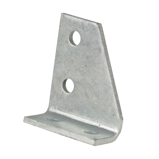 AB254-R Superstrut 200 Corner Right Angle Fitting, 4-1/8 in L x 1/4 in THK, Cold Rolled Carbon Steel