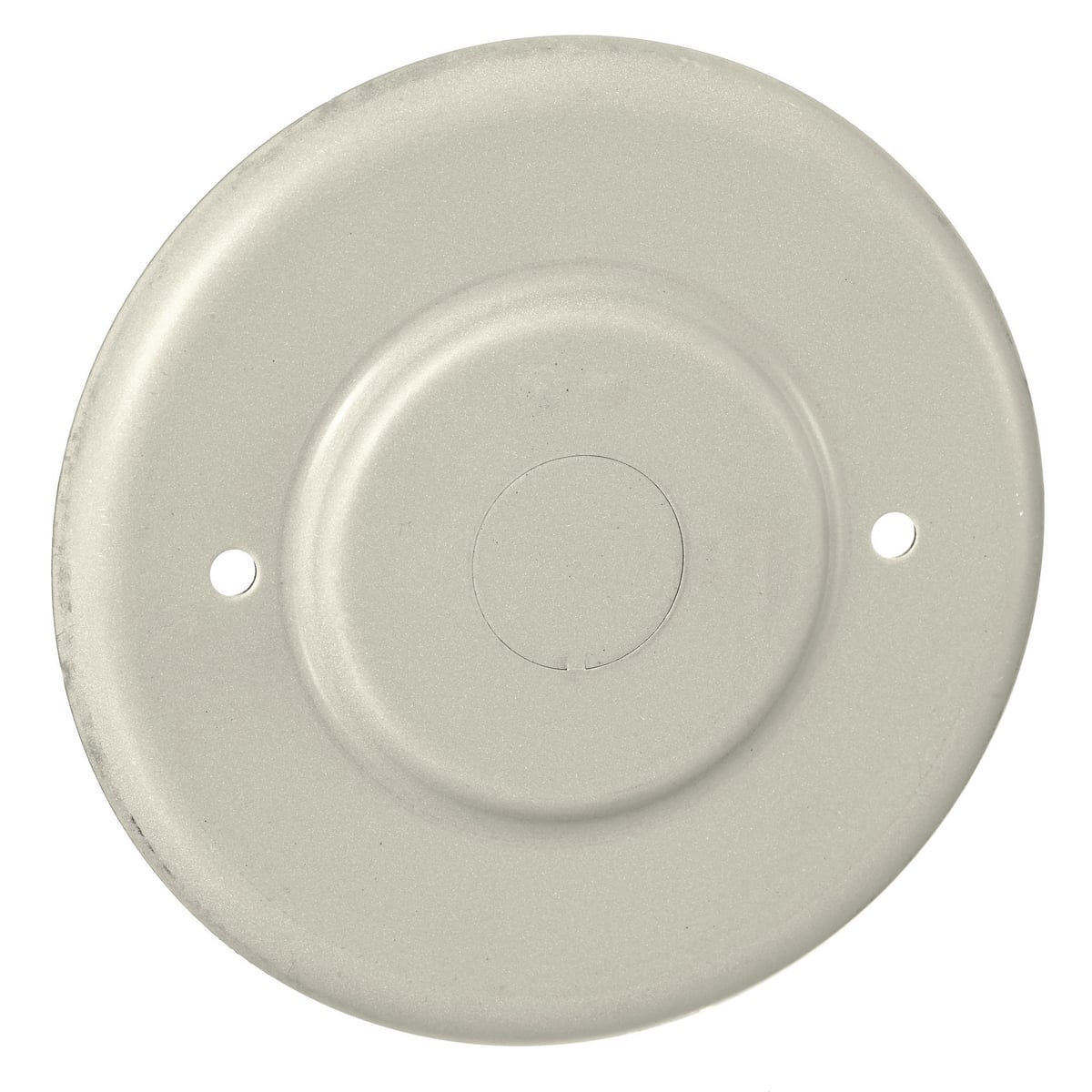 HBL5736IV Round Standard Blank Cover With 1/2 in NPT Knockout, 5 in L x 5 in W x 0.2 in H, Rolled Steel, Ivory