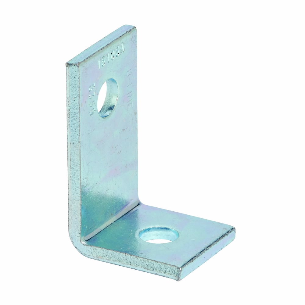 B359ZN 90 deg Corner Angle, 2 Holes, 1-7/8 in L x 3 in W x 7/32 in THK, Steel