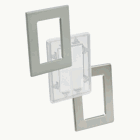 Window Kit Type 4 and 12, 7.50x5.50x.31, Gray ANSI 61, Mild Steel