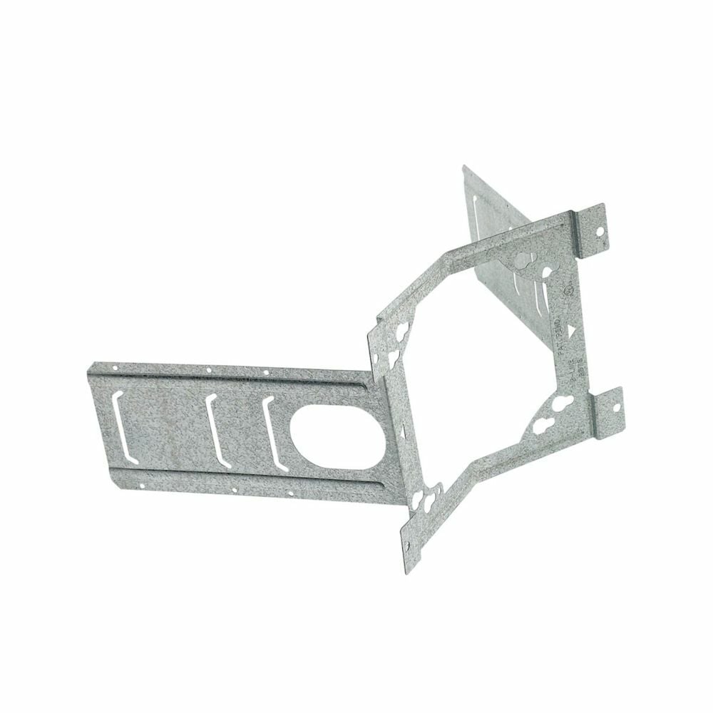 BB76 Ruff-In Double Sided Box Support Bracket, Fastened Mount, Steel, Pre-Galvanized