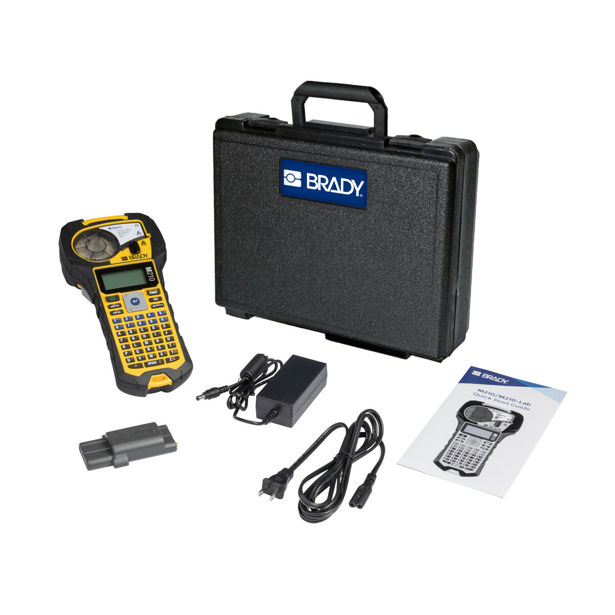 M210-KIT M210 Label Maker, 0.75 in W Tape, 6 - 40 pt Font, Monocolor LCD Screen Display