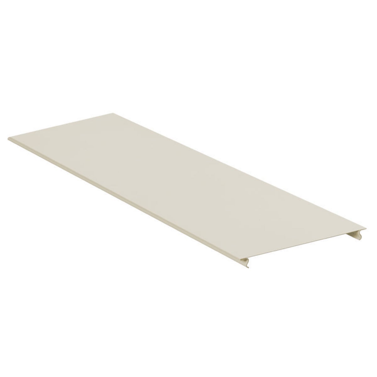 HBL6750CIV Removable Standard Raceway Cover, 5 ft L x 6-3/4 in W x 2.12 in H, Rolled Steel, Ivory
