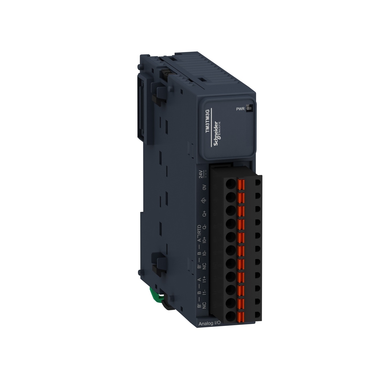 TM3TM3G Modicon Analog I/O Module, 2 Inputs, 1 Outputs, 16 bit Resolution, +/-0.5% FS Input Accuracy