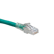 6AS10-3G eXtreme FTP SlimLine Boot Patch Cord, CAT 6a, 26 AWG Stranded Copper Conductor, Plug Connector, 3 ft L Cord, Gray