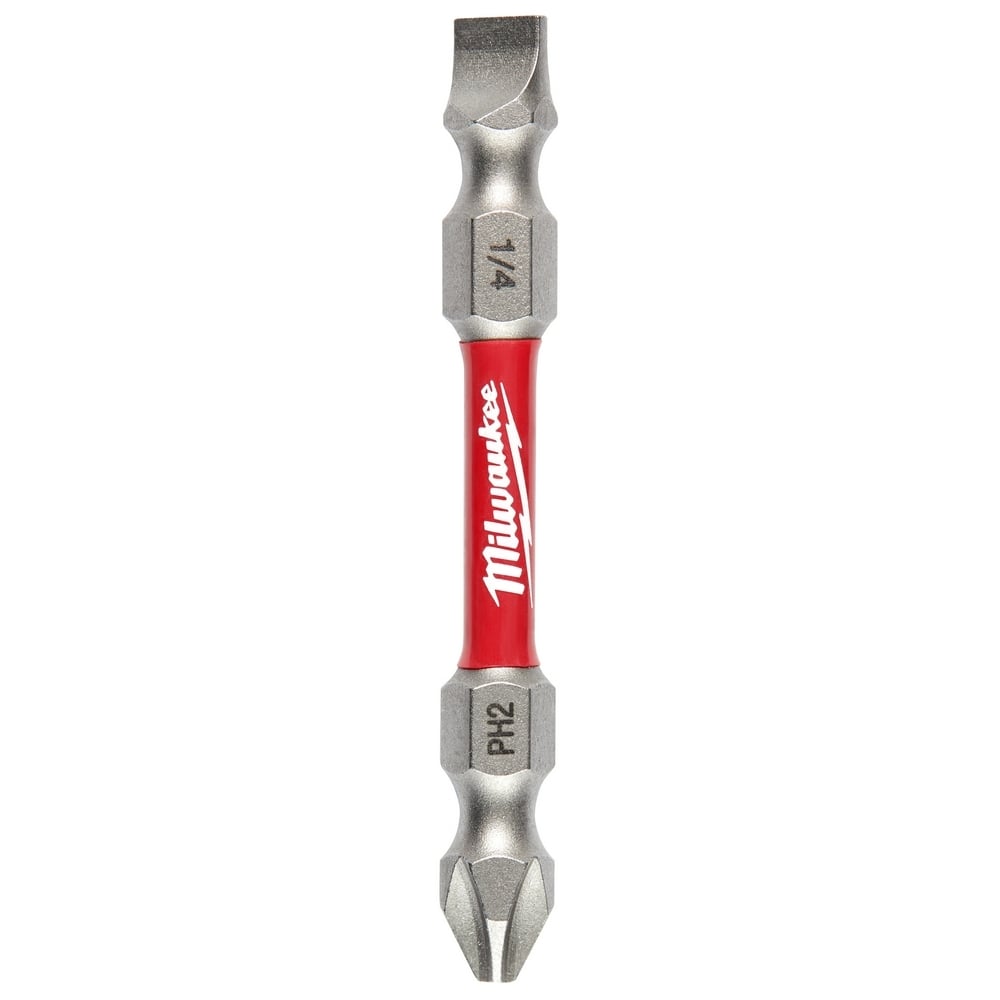 48-32-4310 Shockwave Double Ended Power Bit, PH2/SL1-4 Phillips/Slotted Point, 2-3/8 in OAL