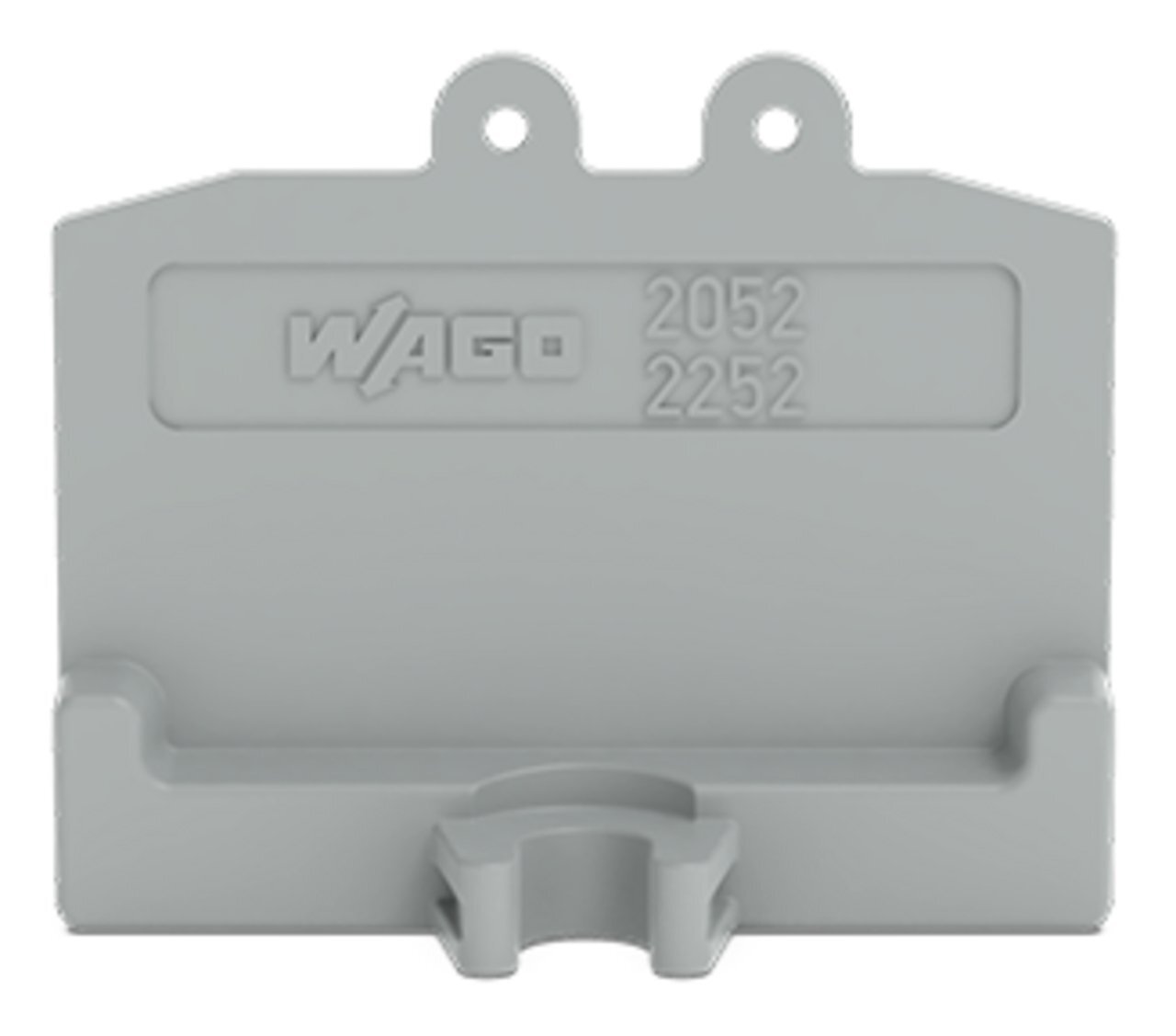 2052-381 End plate, Polyamide, Gray