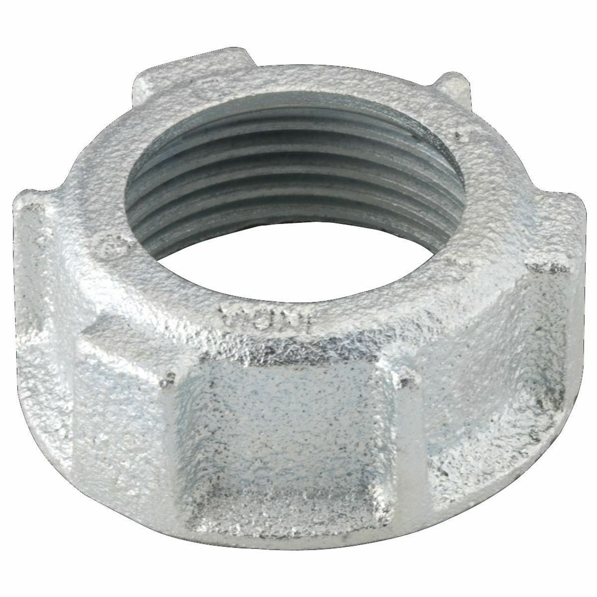 1108 Threaded Conduit Bushing, 2 in Trade, Iron, Electro-Plated Zinc