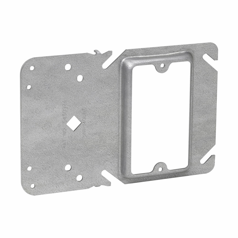 TP30000 Uni-Mount Box Cover, 4 in L x 4 in W, Raised Surface Cover, Steel