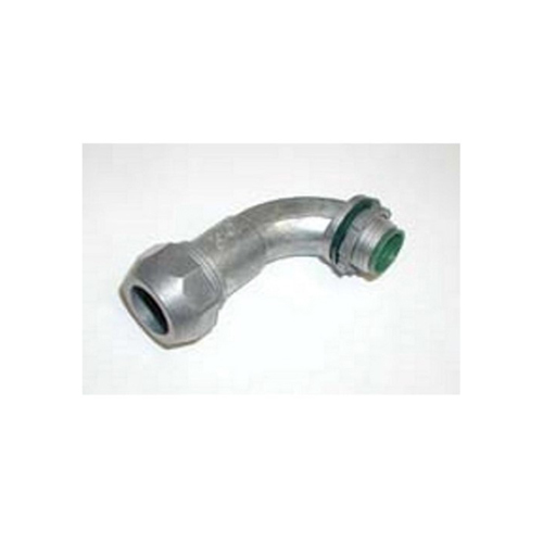 895-DCI2 Bridgeport Mighty-Seal Concrete Tight Cable Connector, 1/2 in Trade, 1 Conductors, 0.5 to 0.61 in Cable Openings, Die-Cast Zinc, Ball Burnished/Mirror Smooth