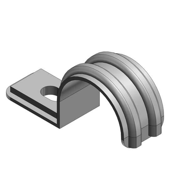 4161-TB T&B 1-Hole Pipe Strap, 1 in, For Use With EMT Conduits, Steel