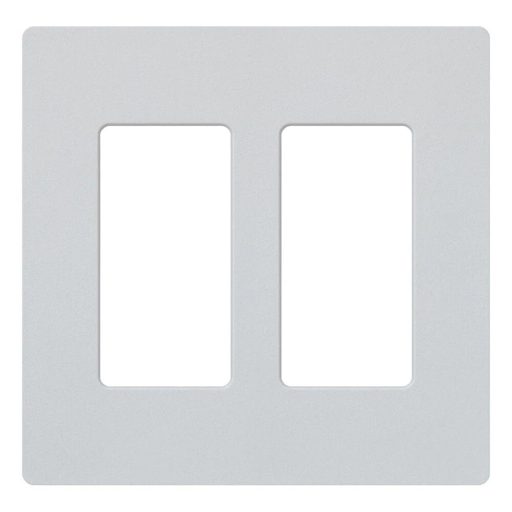 SC-2-MI Claro Wall Plate for Decorator-Style Dimmers, Switches, and Outlets, 2 Gang, Satin, Mist