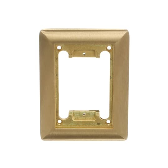 P-64-CP Steel City Carpet Plate, 4-5/8 in L x 6-1/8 in W, Brass