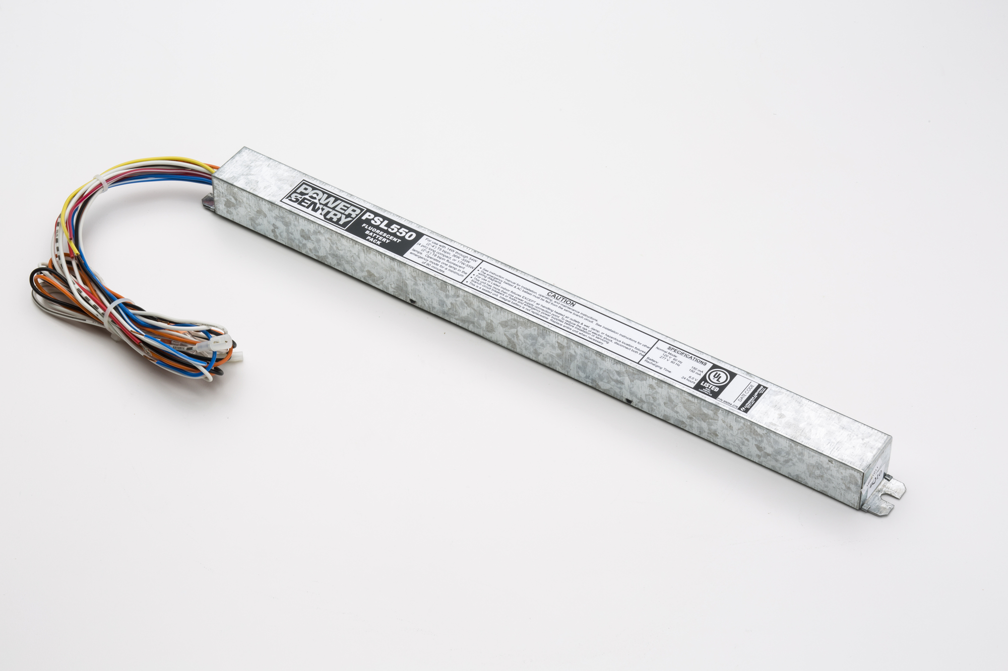 PSL550 M10 Low Profile Fluorescent Emergency Ballast, Nickel-Cadmium, 3.6 V DC Nominal