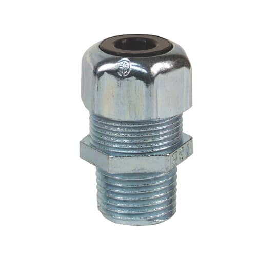2932S T&B Ranger Liquidtight Strain Relief Cord Connector, 3/4 in Trade, 1/2 to 3/4 in Cable Openings, Steel
