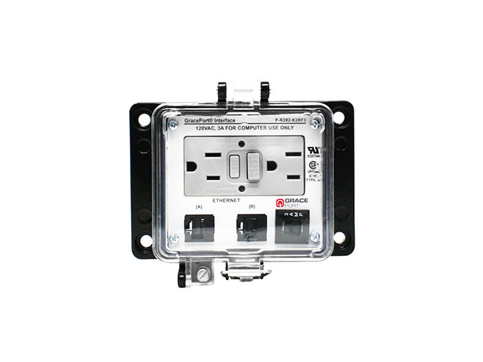 P-R2#2-K2RF3 Bulkhead Connector, Aluminum Housing