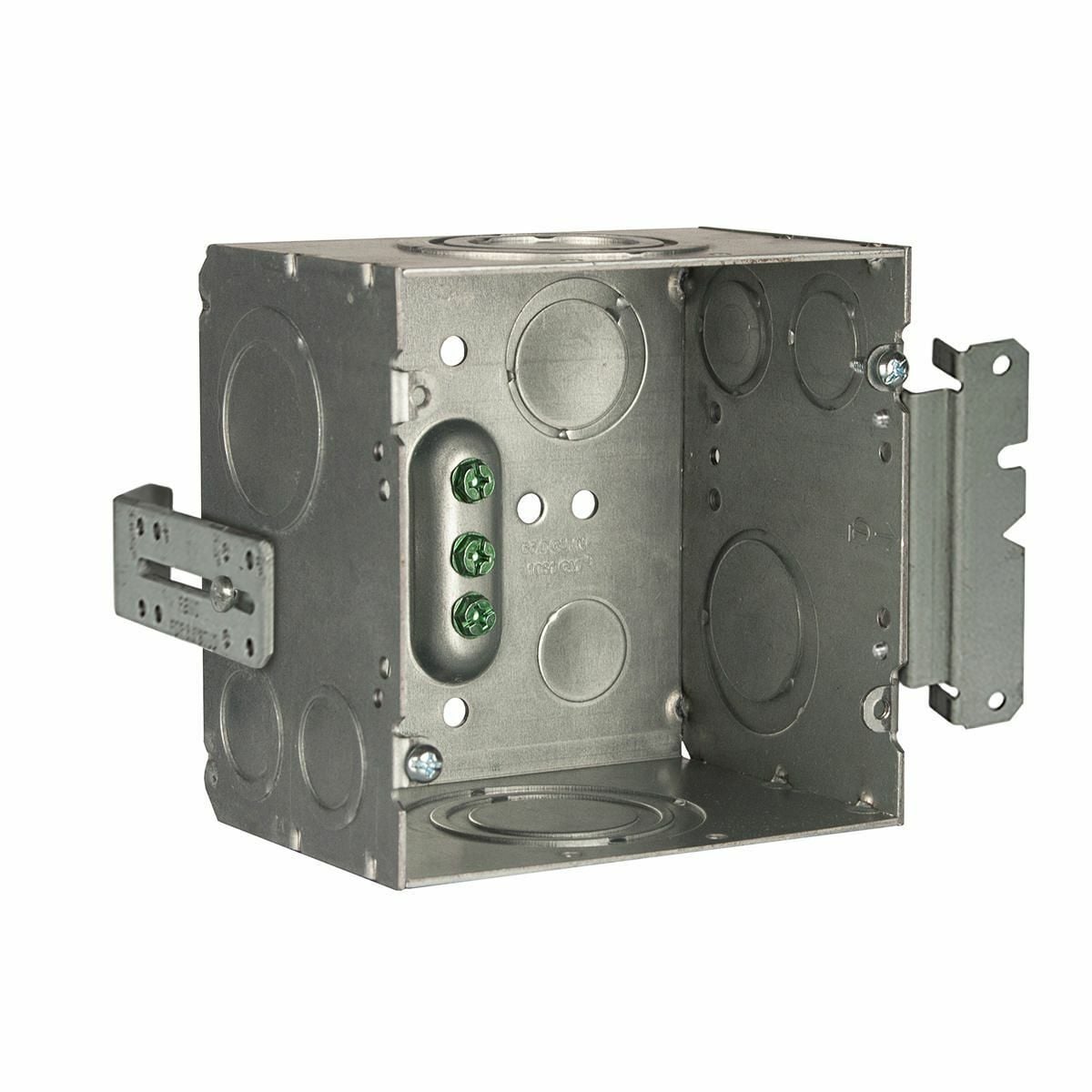260H Conduit Box, Steel, 113.3 to 66.7 cu-in Capacity, 2 Outlets, 12 Knockouts