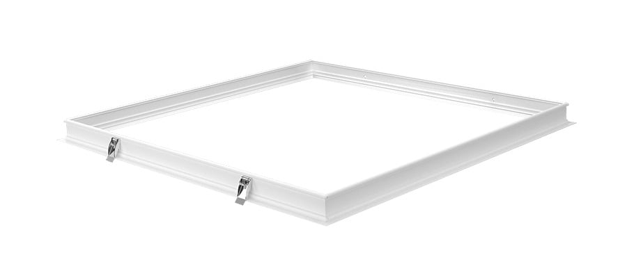 RMKPANEL2X2 Recessed Mounting Kit, For Use With 2X2 LED Panel and 2X2 LED Troffer, Aluminum, White