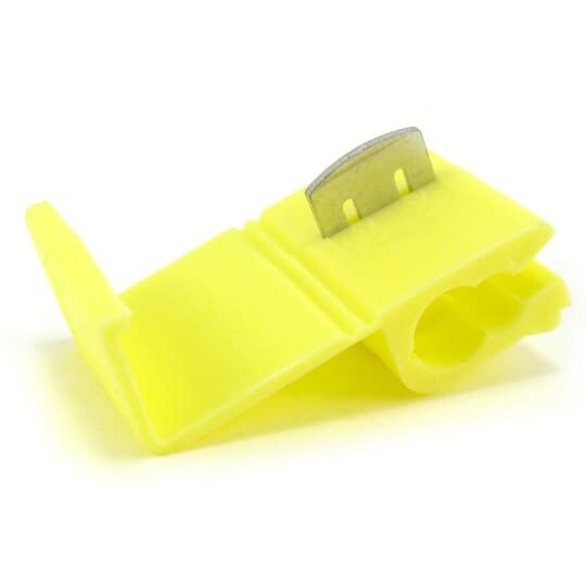 TV10-00QS-X Catamount Insulated Quick Splice, 600 V AC, 12 to 10 AWG Wire, 1.35 in L, Brass/Copper