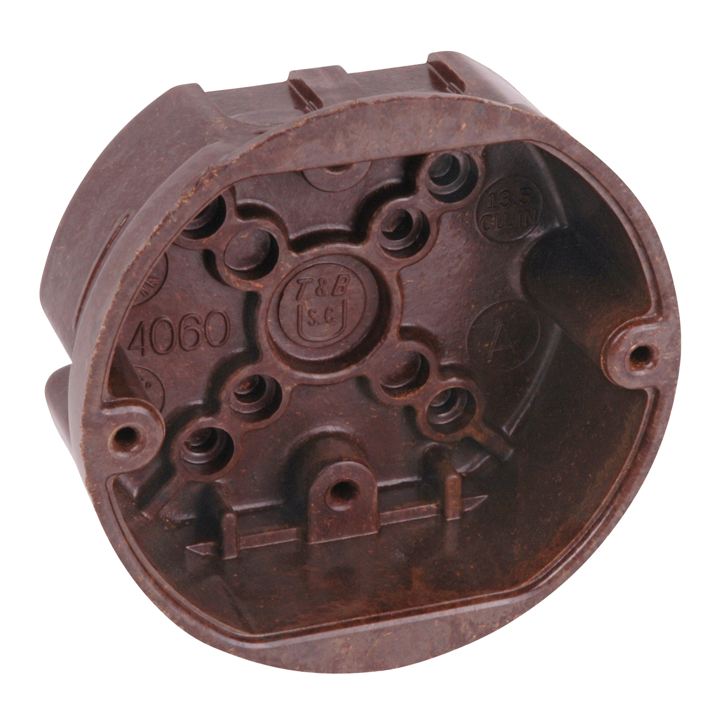 4060-N02 Carlon Non-Metallic Ceiling/Fixture Outlet Box, Phenolic, 13.5 cu-in Capacity, 1-5/8 in D