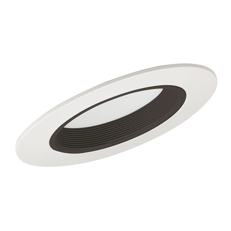 603 BWH Lensed Super Sloped Flat Diffuser Trim, 9-1/8 in OD, Halogen Lamp, For Use With IC928, TC928, TC928R Series Housing
