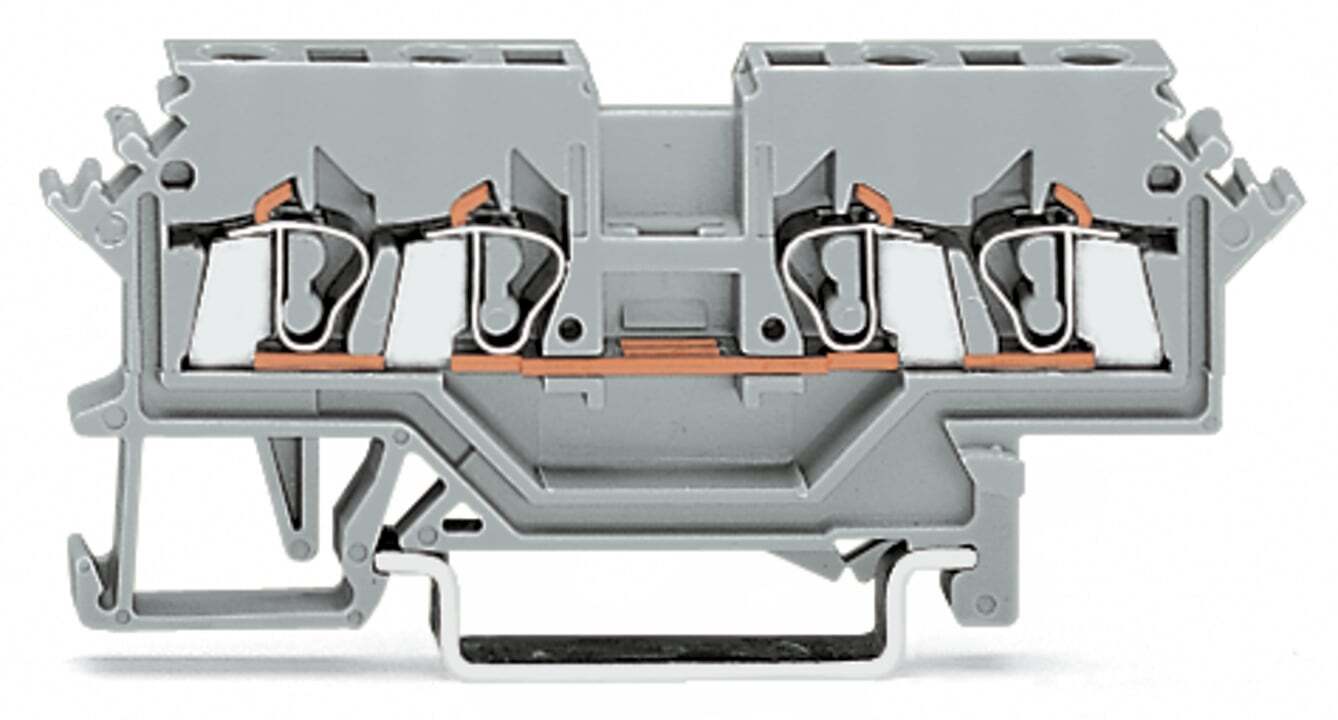 280-621 Operating Tool Conductor Terminal Block, 800 V, 24 A, 28 to 12 AWG Wire, 1 Poles, DIN Rail Mount
