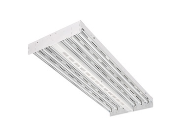 IBZT8 4 IBZ Contractor Select Narrow Distribution High Bay Lighting, (4) Lamps T8 Lamp, 209/210 W Fixture, 120 to 277 VAC, High Gloss Baked White Enamel Housing