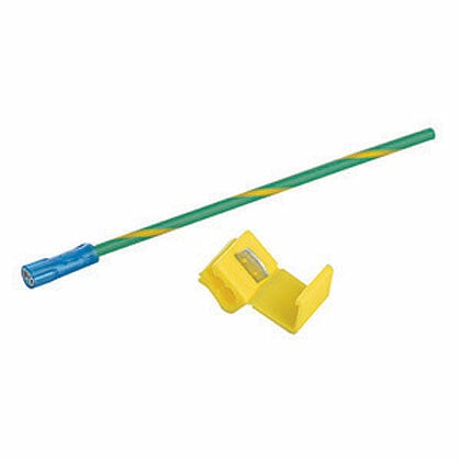 CJSGK-XY Grounding Kit, 1 Pieces, For Use With Giga-TX Style Shielded Jack Module, Polypropylene, Green/Yellow