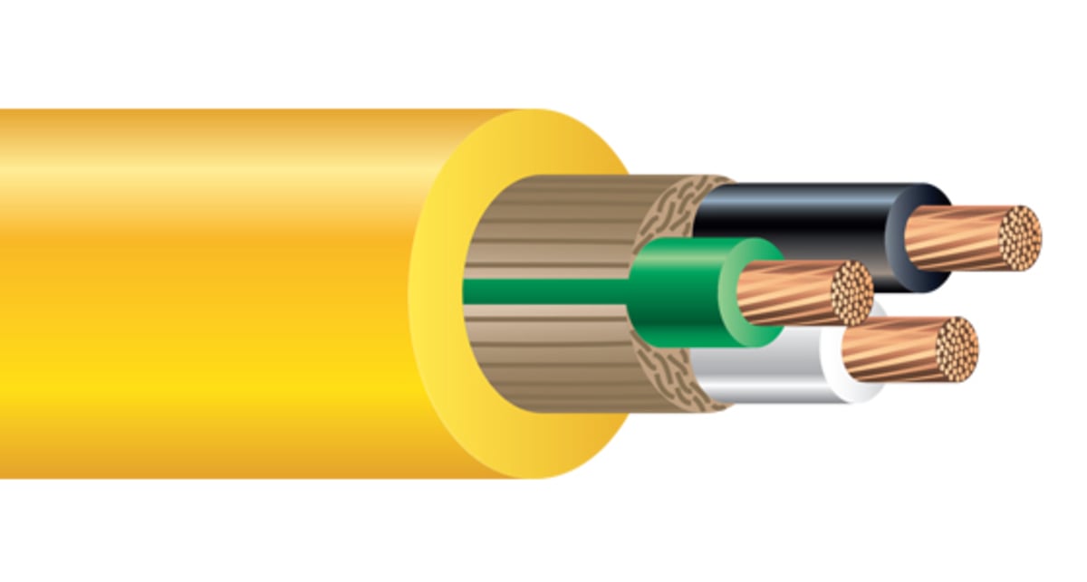 59698101 American Mustang Type SOOW Flexible Cord, Reel Packaging, 600 V AC, (4) 14 AWG Annealed Bare Stranded Copper Conductor, 250 ft L