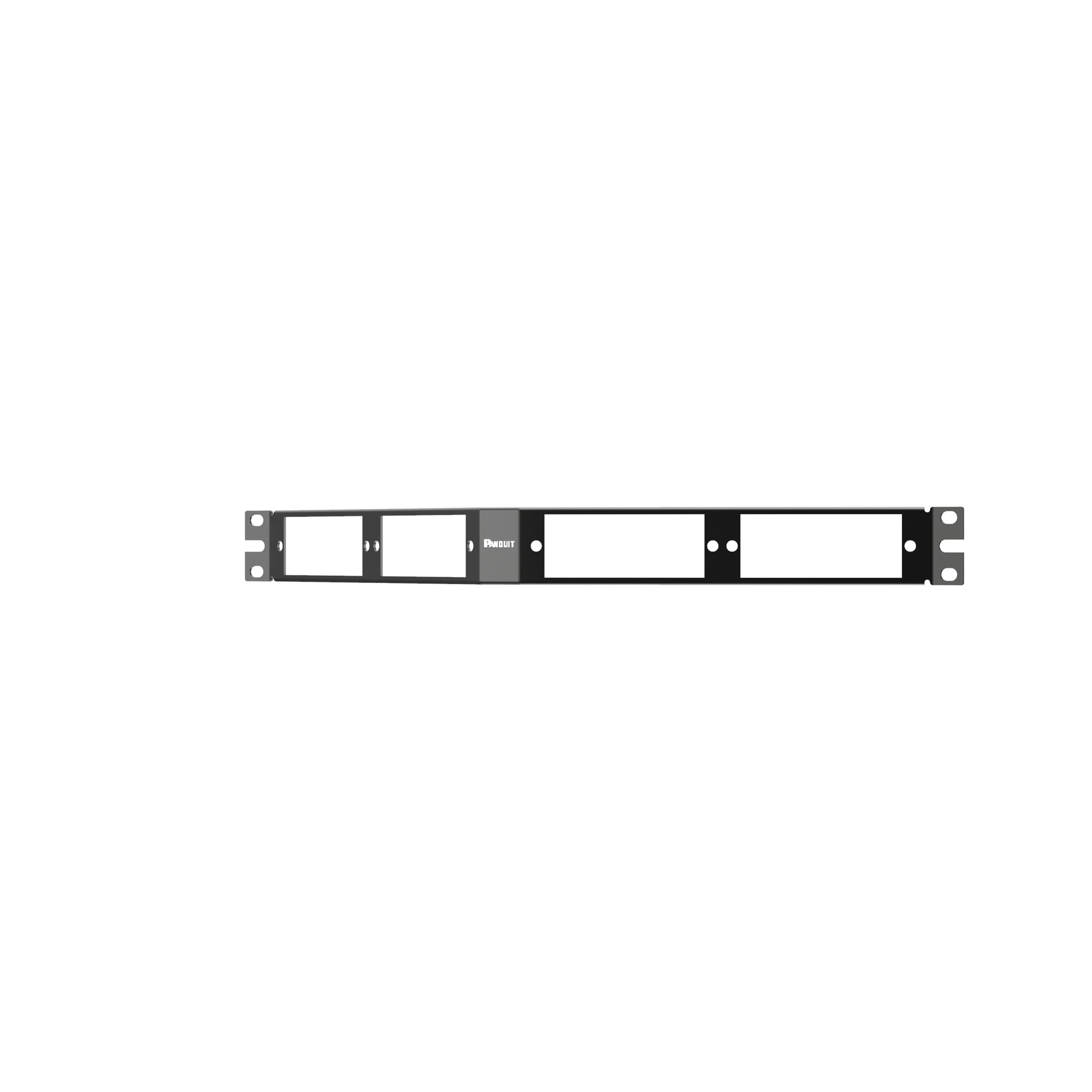 CFAPPBL1A OptiCom 1RU Angled Fiber Optic Patch Panel, Steel