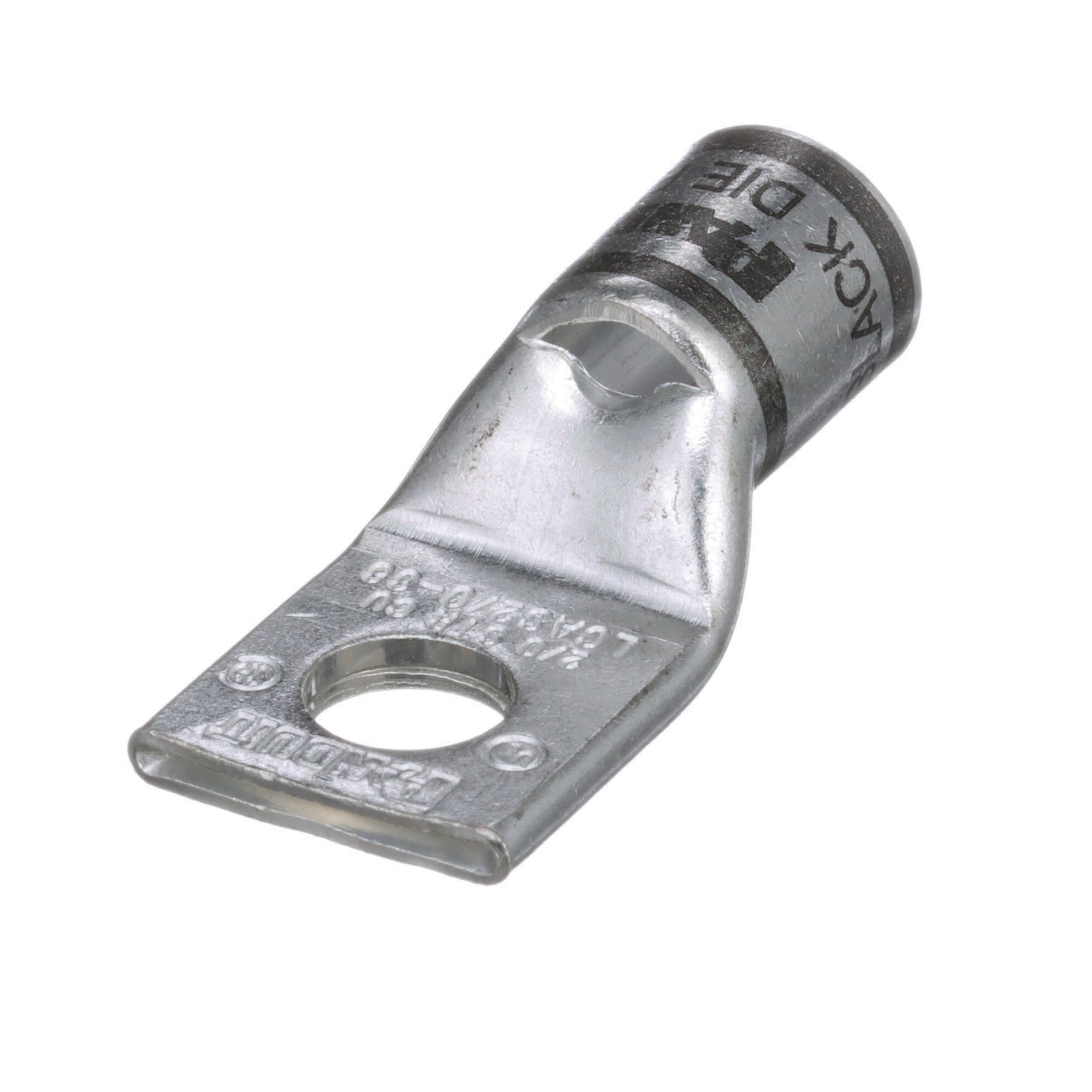 LCAS2/0-38-X LCAS 1-Hole Compression Lug, 2/0 AWG Conductor Copper/Stranded Conductor, Die Code: P45, 3/8 in Stud